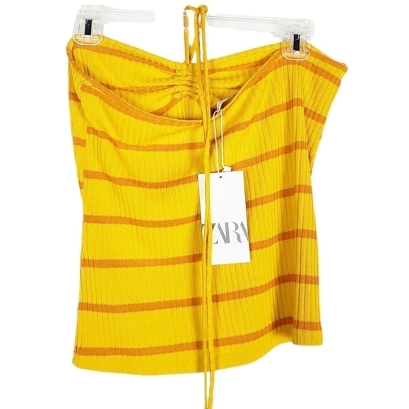 ZARA halter ribbed top striped - Picture 3 of 6